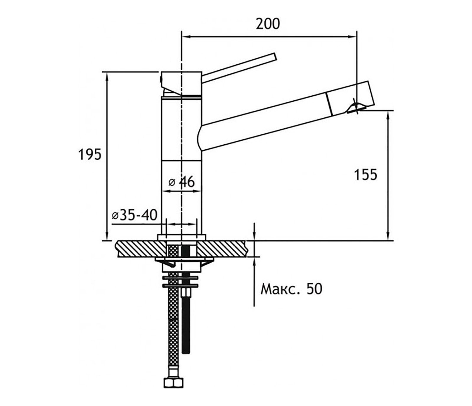 Смеситель для кухни Timo Saona 2303F jasmine, артикул 2303F jasmine
