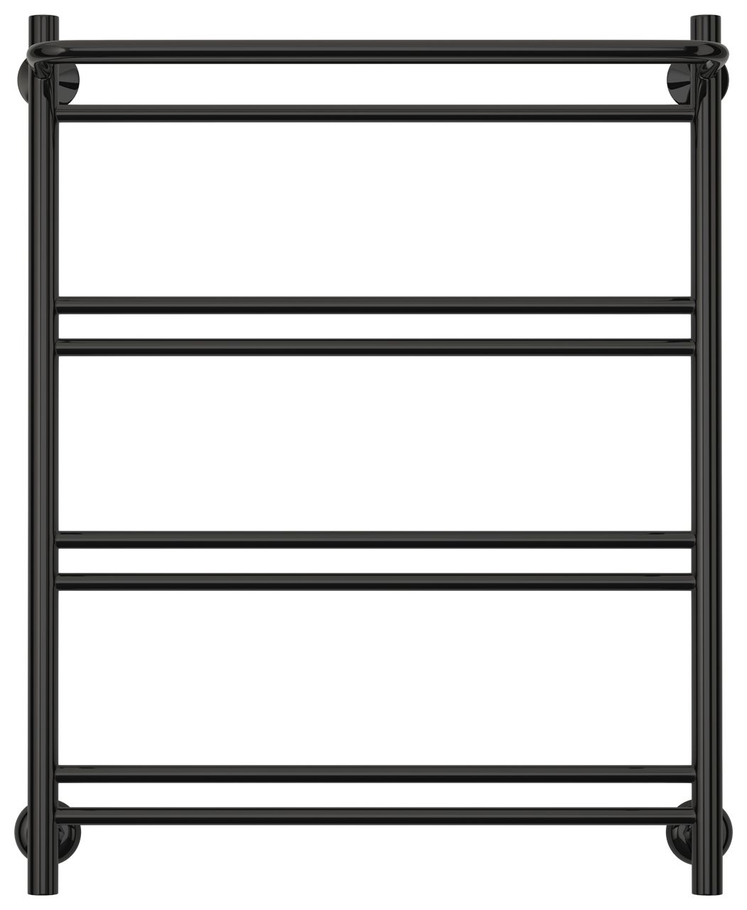 Полотенцесушитель водяной СТИЛЬЕ "Версия-Н1" 800х600 (Полка+1+2+2+2) П 16 (Чёрный)