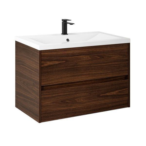 FAMILY-M База под раковину подвесная с двумя выкатными ящиками, Bourbon Oak 900x480x550, Family-M-900-2C-SO-BO