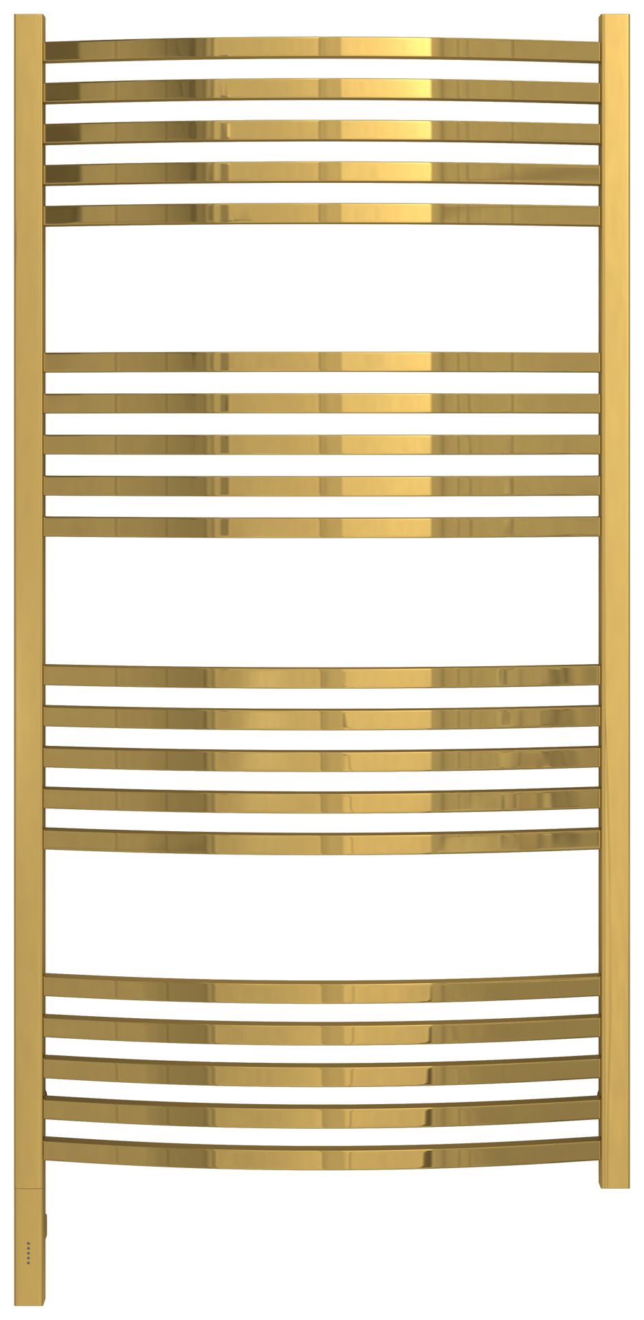Полотенцесушитель, Сунержа, Аркус 3.0, электрический, ширина, мм-630, глубина, мм-115, высота, мм-1320, межосевое расстояние-600, подключение-нижнее слева, электрокомплект-МЭМ, мощность, Вт-300, материал-нержавеющая сталь, цвет-золото
