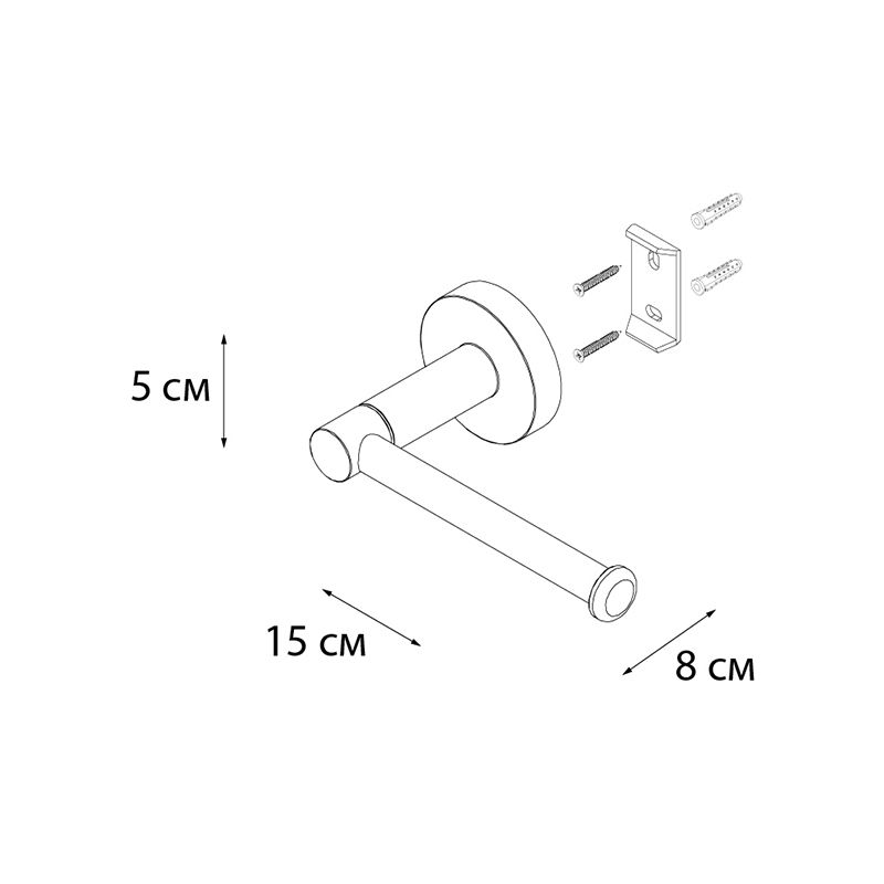 Держатель для туалетной бумаги FIXSEN COMFORT CHROME FX-85010A, хром, артикул FX-85010A