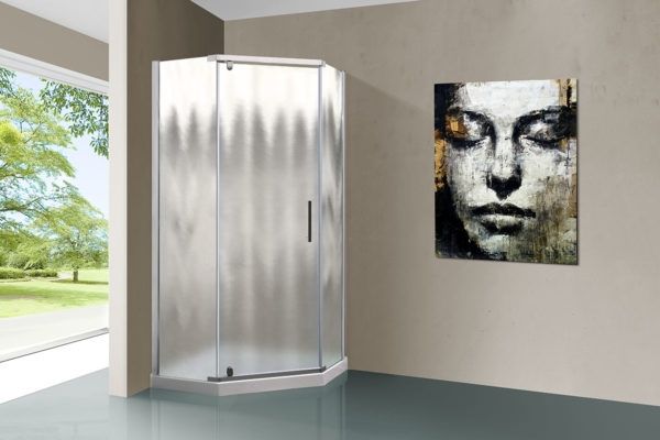 Душевой уголок Vincea Stresa 90x90 VSP-1S900CH профиль Хром стекло шиншилла, артикул VSP-1S900CH