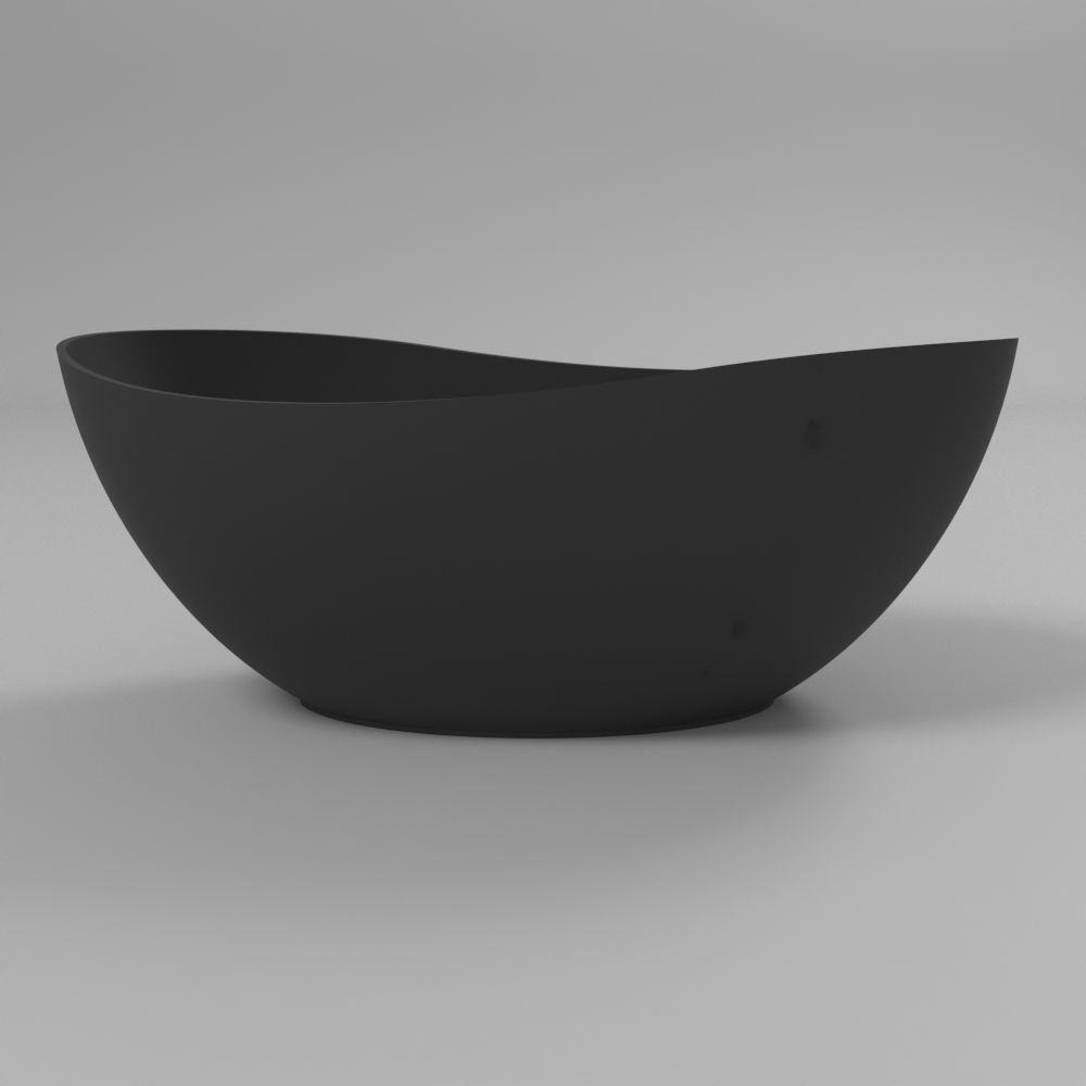 Ванна WHITECROSS Ruby 165x75 (черный мат) иск. камень