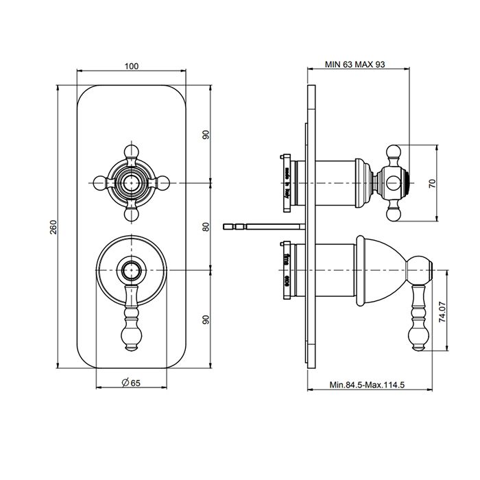 Fima Carlo Frattini Elizabeth Смеситель для душа, встраиваемый, на 2/3 выхода, цвет: золото Fima Carlo Frattini Elizabeth Смеситель для душа, встраиваемый, на 2/3 выхода, цвет: золото
