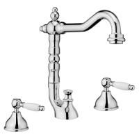 Смеситель для раковины Webert Dorian DO750202 Хром Белый