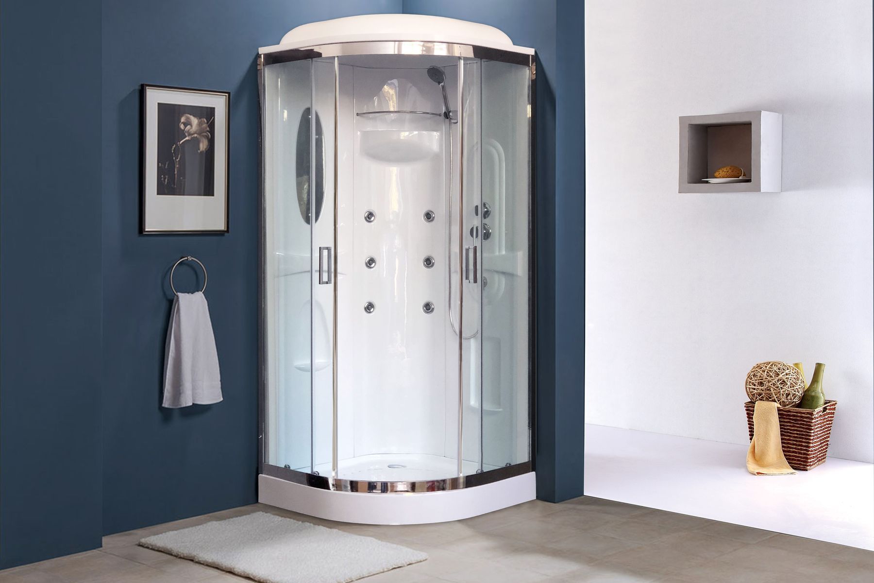 Душевая кабина Royal Bath RB 90HK2-T-CH (прозрачное) Душевая кабина Royal Bath RB 90HK2-T-CH (прозрачное)