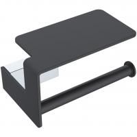 Держатель для т/бумаги черный/хром серия Q