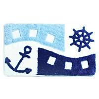 Коврик для ванной комнаты Milardo Sea Holiday 40x70 Голубой Коврик для ванной комнаты Milardo Sea Holiday 40x70 Голубой