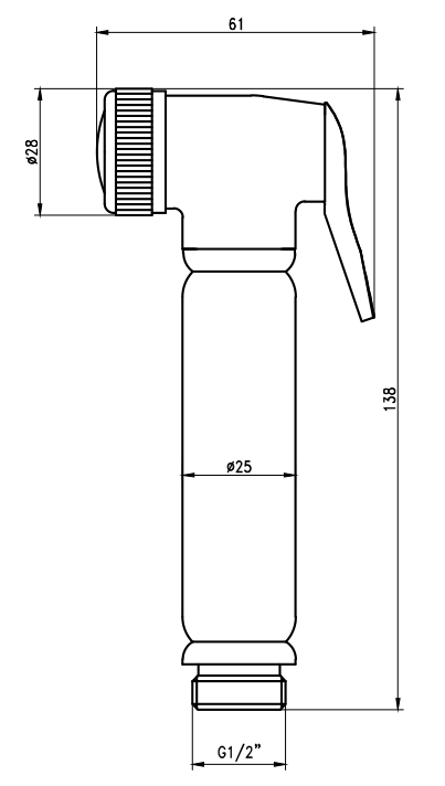 Гигиенический набор Savol SK-PQT05, хром, артикул SK-PQT05