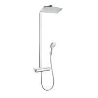 HG Raindance Select 360 Showerpipe Душевая стойка с верхним душем: 360x190 мм, и ручным душем, термостат, цвет: хром HG Raindance Select 360 Showerpipe Душевая стойка с верхним душем: 360x190 мм, и ручным душем, термостат, цвет: хром