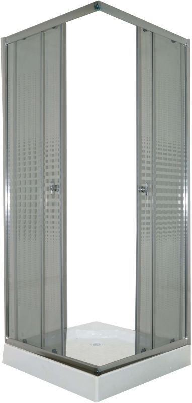 Душевой уголок Parly ZQ811 80х193 профиль Полированный алюминиевый стекло прозрачное