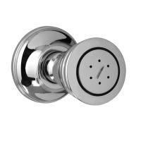 CARIMALI SFERICO Наружняя форсунка c COLONIAL розетка Ø60 mm, 2 гидромассажные форсунки c 90% SнаP. хром CARIMALI SFERICO Наружняя форсунка c COLONIAL розетка Ø60 mm, 2 гидромассажные форсунки c 90% SнаP. хром