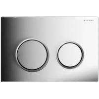 Смывная клавиша GEBERIT OMEGA 115.085.KH.1 (два режима слива, механическое, хром/хром матовый) , шт Смывная клавиша GEBERIT OMEGA 115.085.KH.1 (два режима слива, механическое, хром/хром матовый) , шт