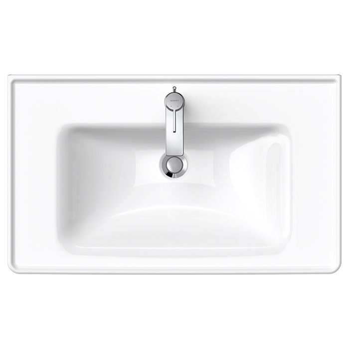 Duravit D-Neo Раковина накладная 800х480 мм, с переливом, с 1 отв. под смеситель, цвет: белый