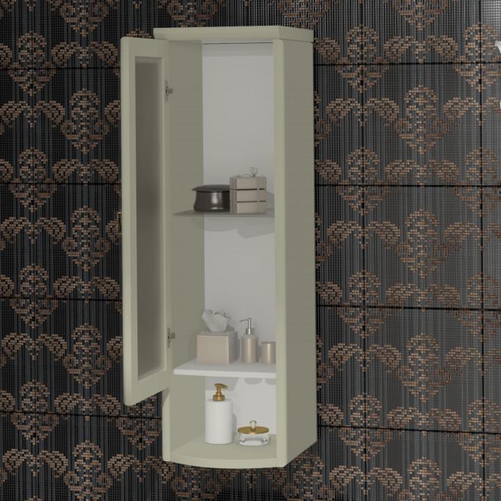 Шкаф подвесной одностворчатый Клио левый Opadiris Слоновая кость