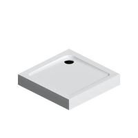 W90T-403-090W Gem, душевой поддон квадратный, 90х90 с сифоном, белый