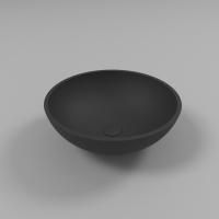 Умывальник WHITECROSS Cornelian D=43 (черный мат) иск. камень