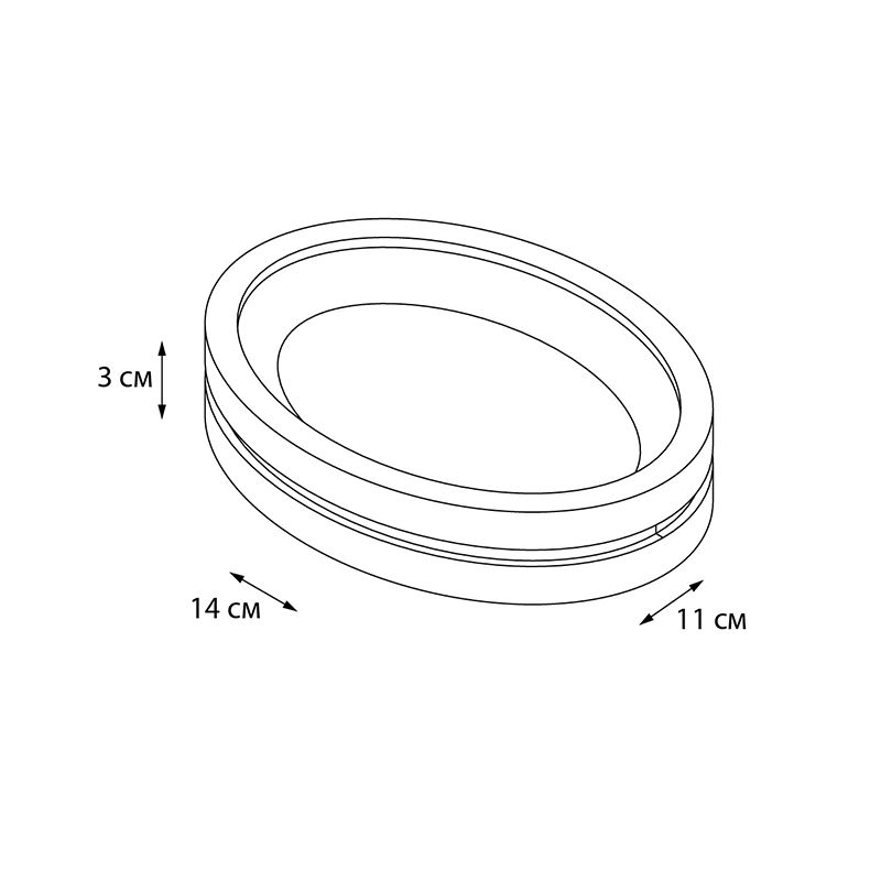 Мыльница FIXSEN NERO FX-240-4, серый, артикул FX-240-4