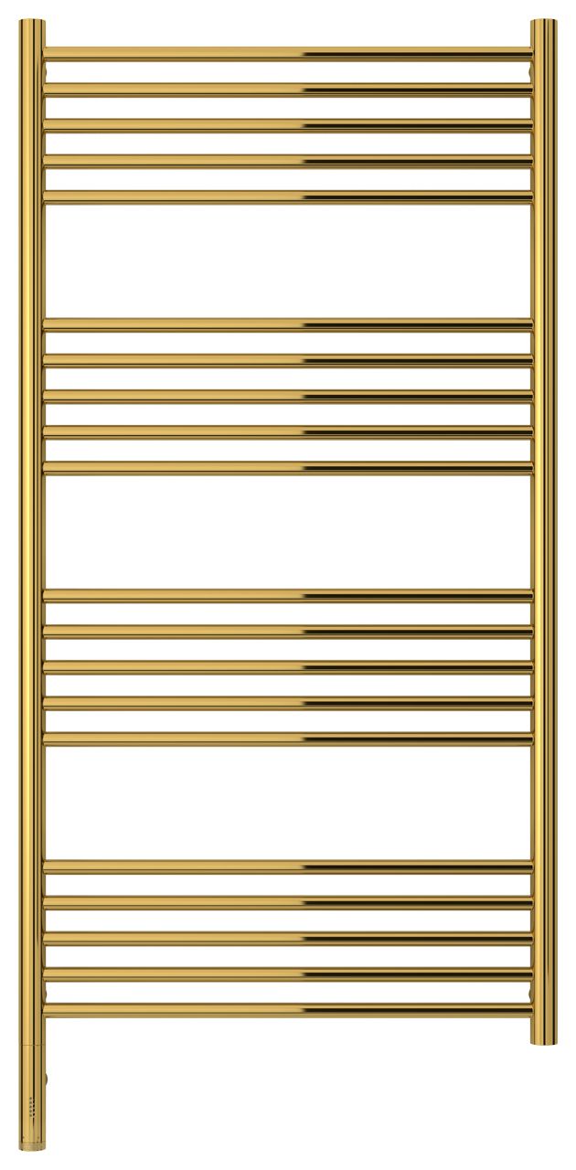 Полотенцесушитель электрический "БОГЕМА 3.0" прямая 1200х600 / МЭМ левый (Золото)