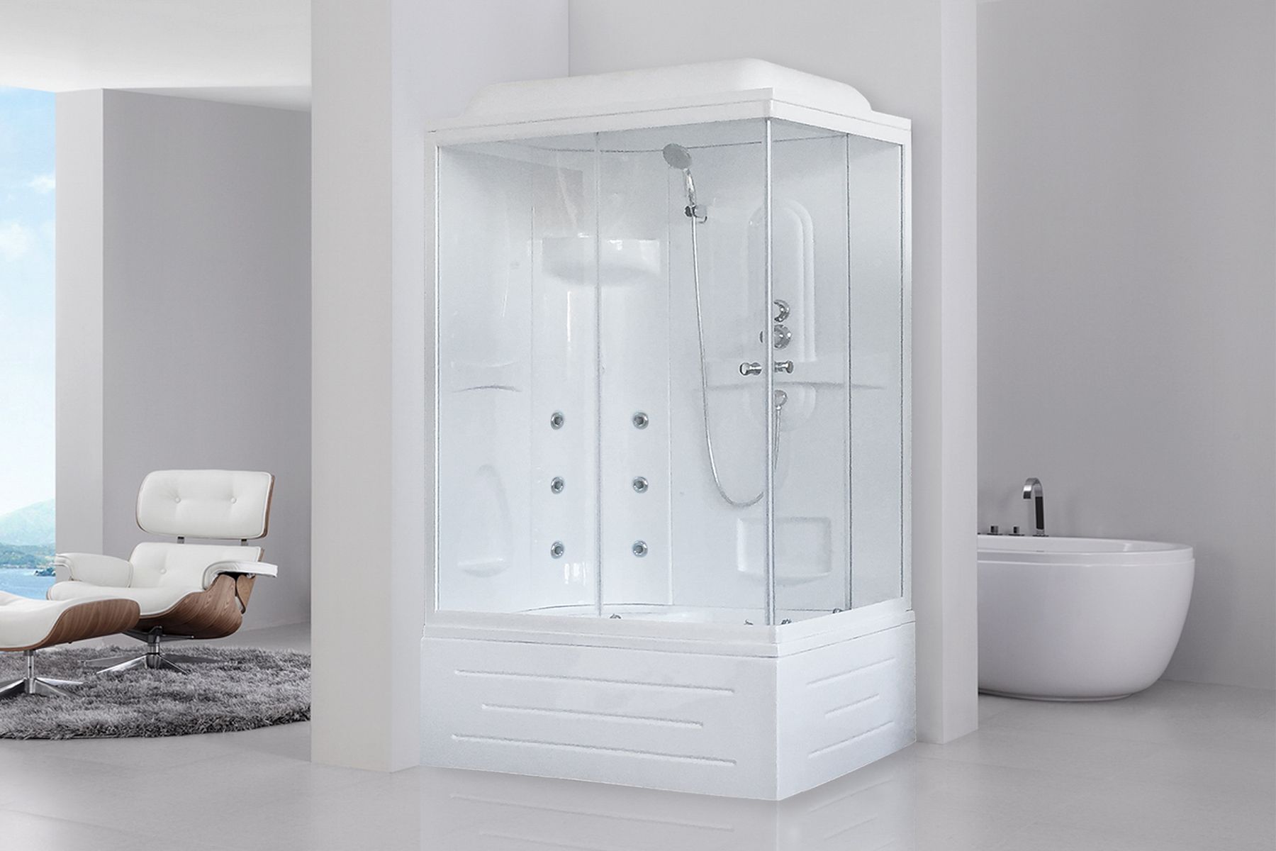 Душевая кабина Royal Bath RB 8120BP2-T (прозрачное) левая Душевая кабина Royal Bath RB 8120BP2-T (прозрачное) левая