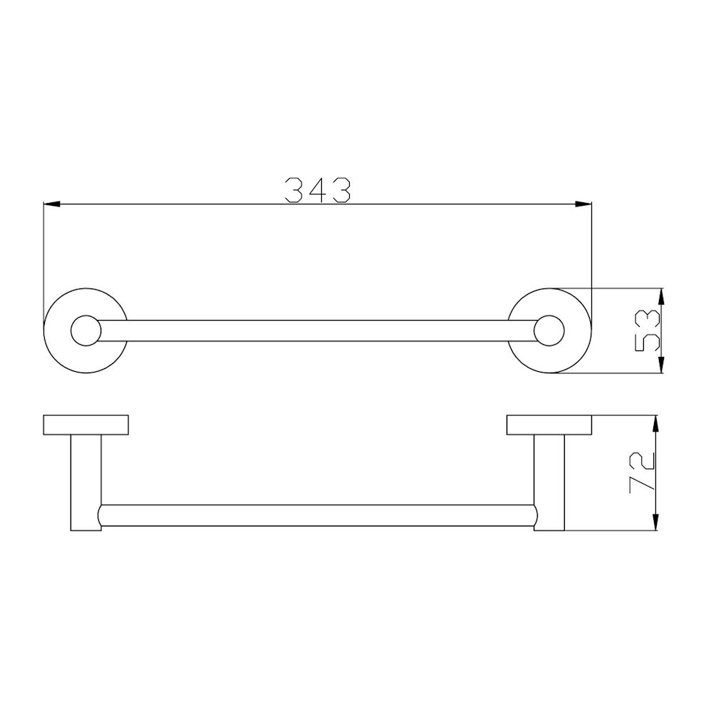 Полотенцедержатель Rav Slezak COLORADO COA0701/30MGL, серый металлик глянцевый