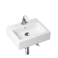 Комплект 5 в 1 Lavinia Boho Bathroom Sink 21510327, накладная фарфоровая раковина 50.5 см, смеситель, латунный сифон, донный клапан quick-clac, угловые вентили 2 шт.