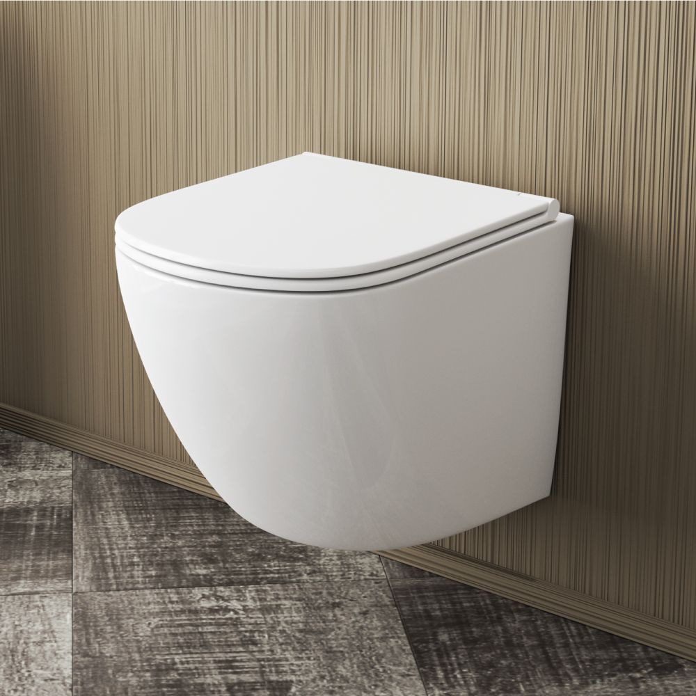 OWL Vind Cirkel-H Унитаз подвесной безободковый с сиденьем DP микролифт, система смыва Торнадо