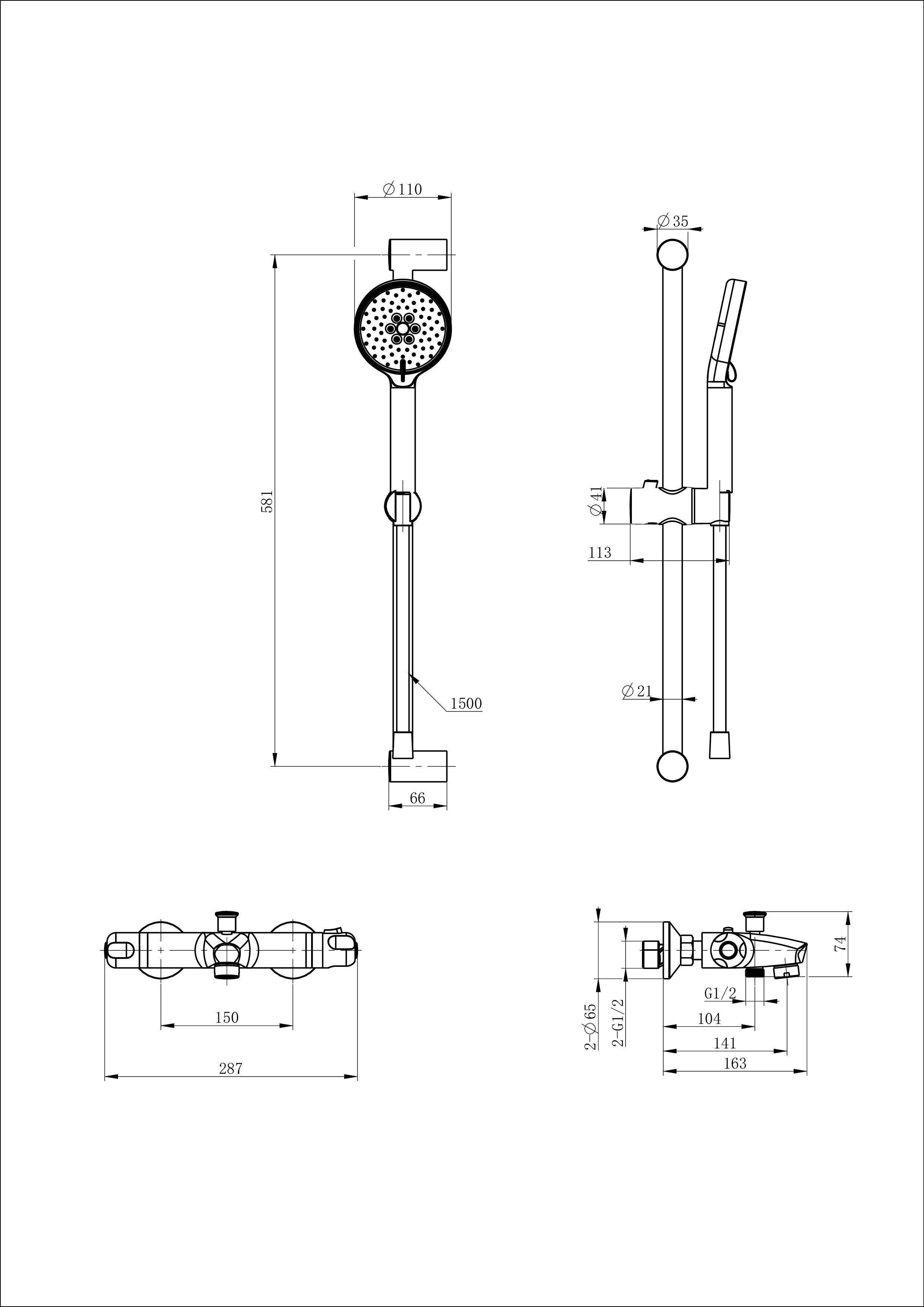 Смеситель для ванны с душевым гарнитуром и термостатом WONZON & WOGHAND, Хром (WW-C2001-A-CR) Смеситель для ванны с душевым гарнитуром и термостатом WONZON & WOGHAND, Хром (WW-C2001-A-CR)