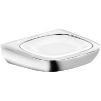Мыльница подвесная KLUDI AMBIENTA 5398505 (фарфор, белый/хром, на стену, квадратная, глянцевый), шт Мыльница подвесная KLUDI AMBIENTA 5398505 (фарфор, белый/хром, на стену, квадратная, глянцевый), шт