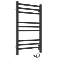 Полотенцесушитель электро "Астор ЧКЧ9 350х700", черный муар, правый
