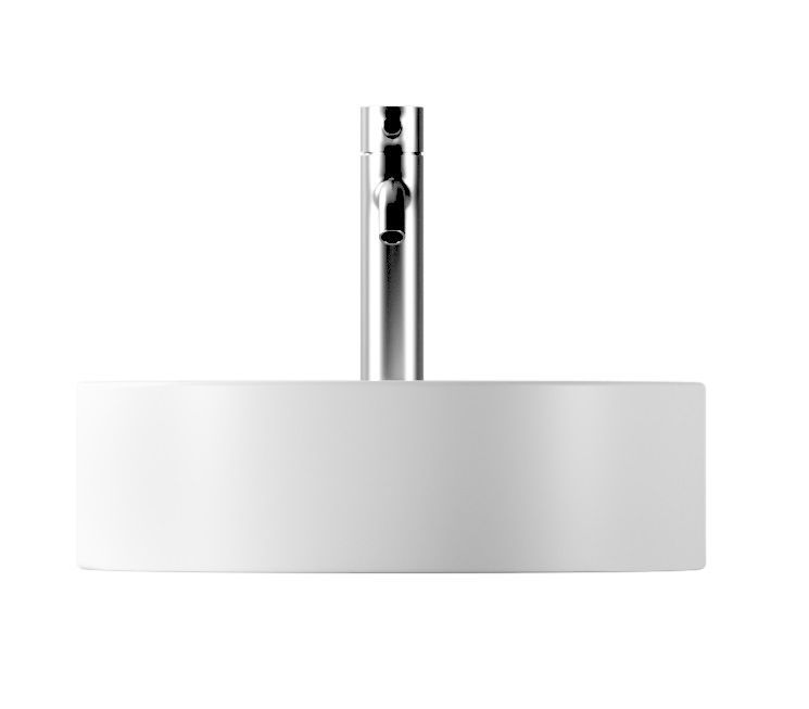 Alice Hide, накладная круглая раковина Ø40х12h см, цвет белый глянцевый, артикул 31140101