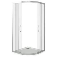 Душевой уголок Good Door Latte R-80 80x80 профиль Белый стекло прозрачное