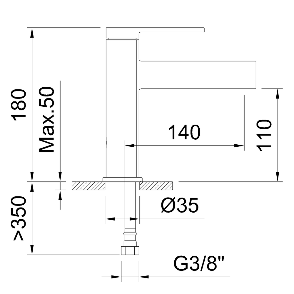 Смеситель Clever VELVET II 61943 для раковины