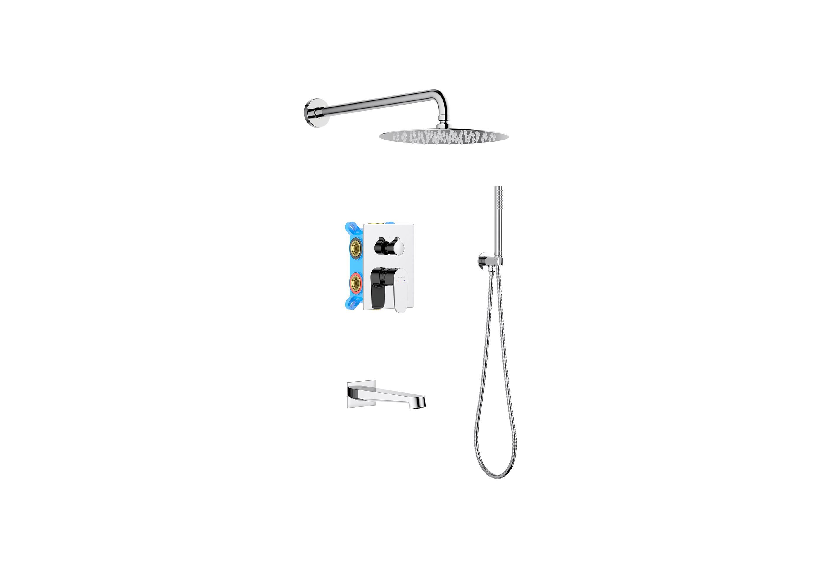 Set 4 в 1 душевой комплект AQUATEK AQ1273CR ОБЕРОН Set 4 в 1 душевой комплект AQUATEK AQ1273CR ОБЕРОН