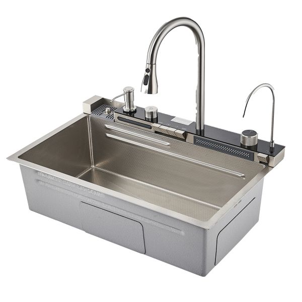 Многофункциональная кухонная мойка Savol S-SC001L, сатин