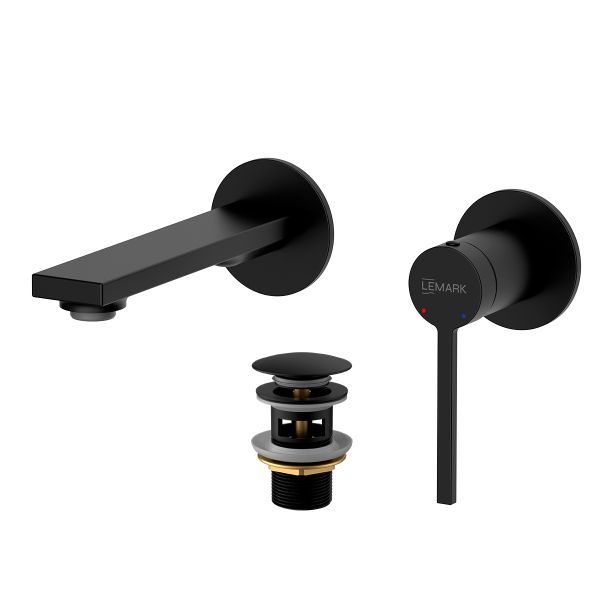 Смеситель Lemark Valday для раковины, встраиваемый (LMF-8133B-BL)