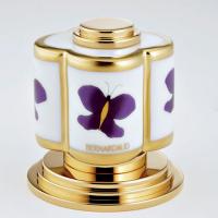 THG CAPUCINE MAUVE DECOR OR Вентиль смесителя для раковины, декор золото/лиловый, цвет полированное золото THG CAPUCINE MAUVE DECOR OR Вентиль смесителя для раковины, декор золото/лиловый, цвет полированное золото