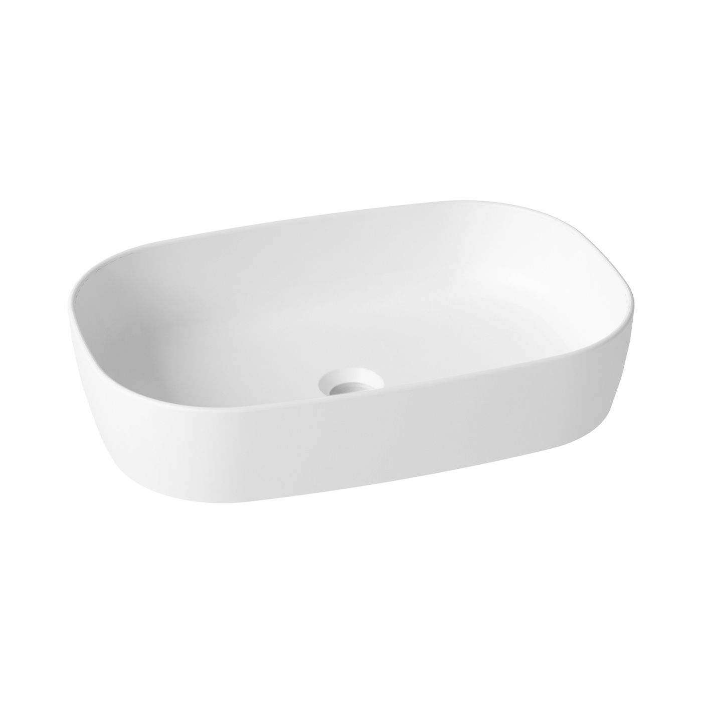 Комплект 4 в 1 Lavinia Boho Bathroom Sink Slim 21510131, накладная фарфоровая раковина 54 см, встраиваемый смеситель со скрытым механизмом, латунный сифон, донный клапан quick-clac