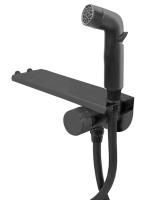 Смеситель Bangkok Black скрытого монтажа с гиг. душем, артикул: SMHBGB