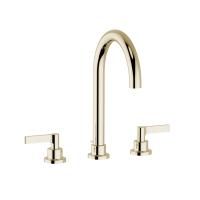 CISAL Grace Смеситель для раковины на 3 отв, с донным клапаном, цвет OroSpazzolato