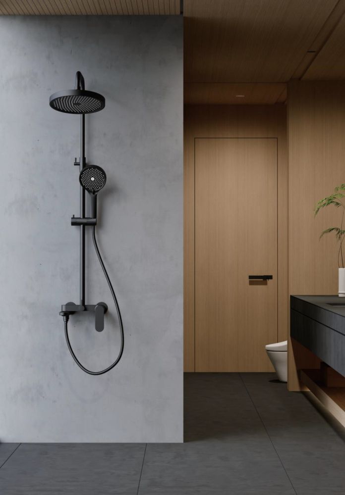 Душевая система BELZ B24713-7, черный