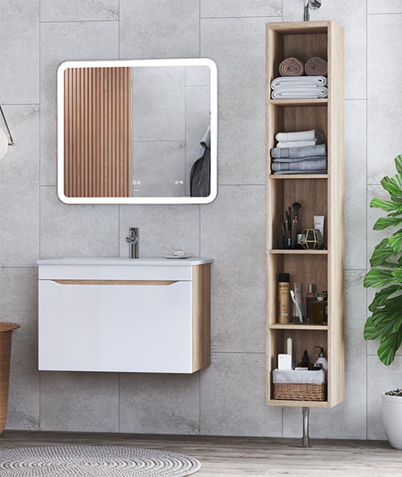 Тумба под раковину подвесная VIGO Grani tp.GRI.OSK.75.1Y дуб сонома, 75 см, артикул tp.GRI.OSK.75.1Y дуб сонома