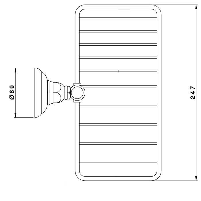 Nicolazzi Accessori Мыльница подвесная, цвет: TUSCAN BRASS "живой"