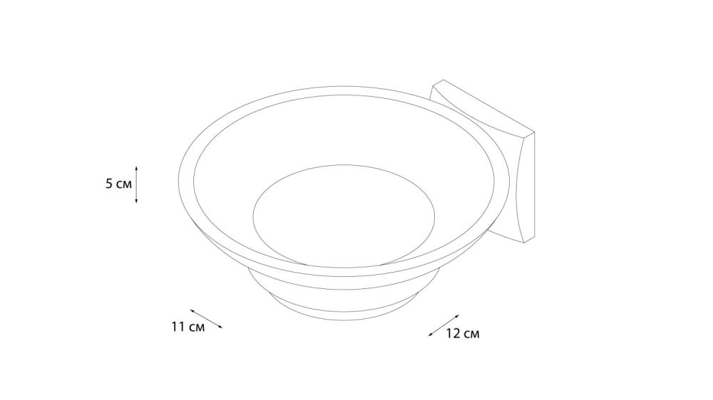 Мыльница стекло Grampus Ocean GR-2008, артикул GR-2008