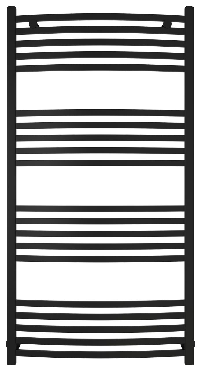 Полотенцесушитель водяной АРКУС 1200х600 (Матовый Чёрный)