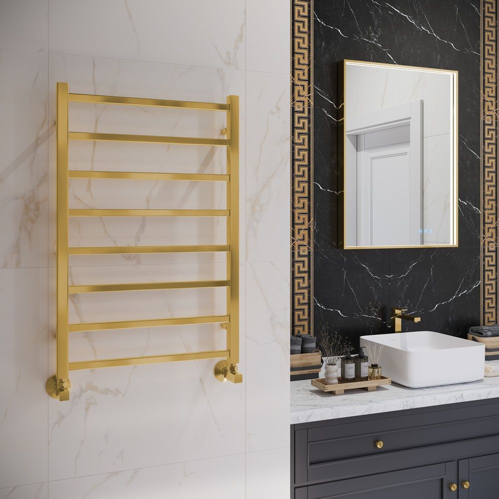 Полотенцесушитель водяной Terminus Ватикан П8 50х80, брашированное золото