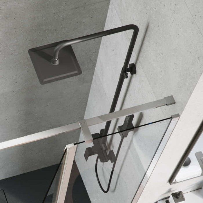 Система для душа наружного монтажа EXCELLENT Rain Keria AREX.2081BL (черный мат)