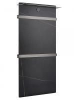 Полотенцесушитель электрический с каменной плитой Черный мрамор WONZON & WOGHAND STUTTGART, Темный графит (WW-A504-GM)