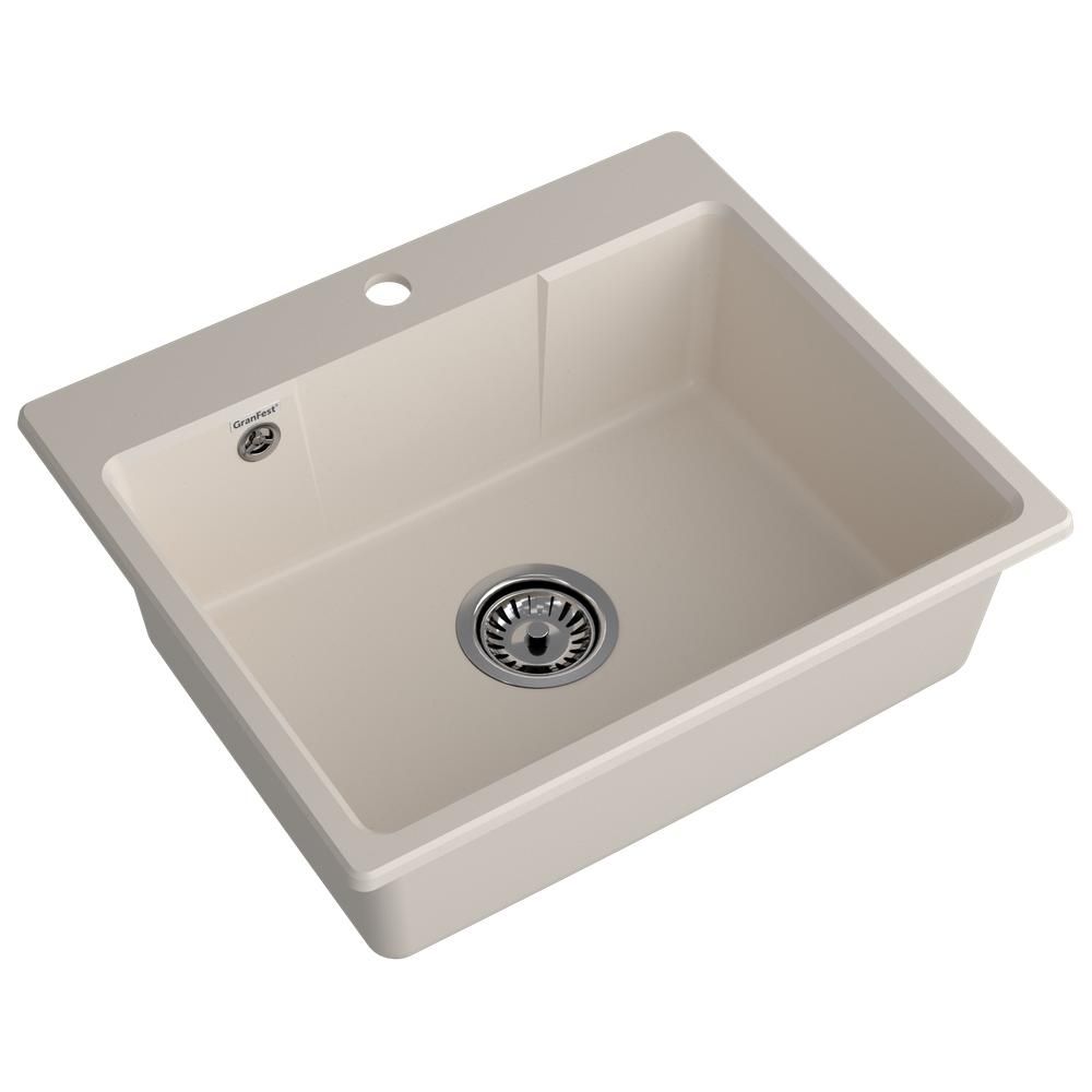 Кухонная мойка GranFest URBAN 658, белый, артикул 658 белый