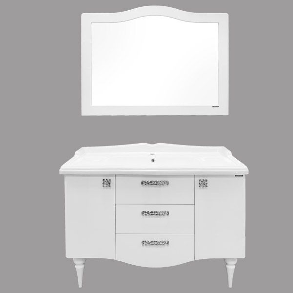 Тумба с раковиной Comforty Монако 120 3132224 Белая